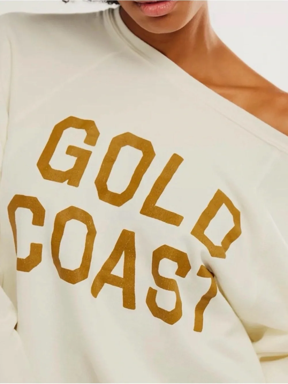 Free People Original Retrobrand Gold Coast Unisex Sweatshirt